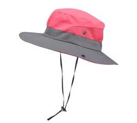 Générique Chapeau Soleil Femme Eté Chapeau Anti-UV Protection Pliable Casquette De Brousse Queue De Cheval en Maille à Large Bord pour La Randonnée
