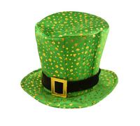 Générique Chapeau St Patrick Chapeau Saint Patrick, Cow-Boy Hat De Bowler Shamrock Pour Femme Et Homme Taille Unique, Vert (#03)