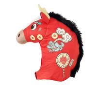 Générique Chapeau Tête De Cheval Costume Halloween - 2026 Année du Cheval Coiffe en Peluche - Accessoire Cosplay Couvre-Chef - Pour Spectacles, Cinéma, Mascarade, Écoles, Concert, Carnaval,