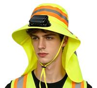 Générique Chapeau Ventilateur À Énergie Solaire,Protection UV Couvre-Chef À Ventilateur Solaire | Chapeau De À Large Bord pour Femme,pour L'Extérieur, Jardinage, Ferme, Travail, Été, Nettoyage