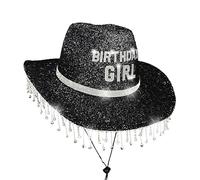 Générique Chapeaux Cowboy Pour Femmes,Chapeau de Fête pour l'Anniversaire de la Fille - Décorations Strass Respirant Voyage Fête Cadeau