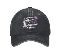 Générique Chapeaux d’Hiver Casquettes de Noël : j’AI Indochina Star Concert Music Baseball Casquette Unisex Usée Washed Snapback Hat Band Outdoor Workouts Unstructured Soft Gift