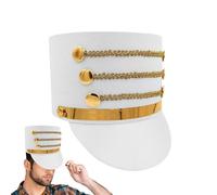 Générique Chapeaux de casse-noisette adulte, casse-noix tambour major halloween adulte cosplay jouet soldat chapeau pour performance, rassemblement, spectacle de scène