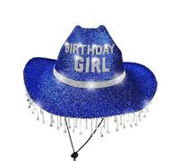 Générique Chapeaux De Cowboy Pour Femmes | Chapeau Anniversaire Fille | Casquettes À Décorations Strass Pour Adulte Fête Voyage Festival Anniversaire