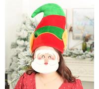 Générique Chapeaux De Noël - 18,9x11,81 Pouces Chapeaux De Santa En Velours Doré Non Tissés | Classic, Festif, Un Chapeau Dee Fête Dee Vacances Pour Adultes Et | Chapeau Costume Noëll - Fête D N
