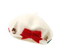 Générique Chapeaux de Noël pour Femmes - Chapeau Mode à Nœud Rétro - Bonnet Chaleureux de Noël pour Artistes - Pour Tenue d'Hiver Festive Cosplay Nouvel An et Célébrations