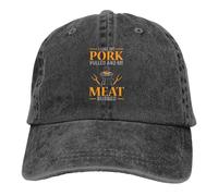 Générique Chapeaux de Père Noël Unisexes J’Aime Mon Porc Casquette de Baseball tirée Chapeaux d’Homme Protections de visière Barbecue à Snapback Casquettes BBQ Cadeau de Mode