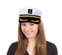 Générique Chapeaux s | Costume Rétro Réglable - Accessoire Costume pour Croisière Plage Pêche Halloween Oktoberfest Fête Entre Amis Cosplay Bateau Nautique Maritime Lac Voile