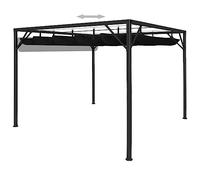 Générique Chapiteau de Jardin avec auvent rétractable 3x3 m Anthracite,Maison & Jardin, Pelouses & Jardins, Vie en extérieur, Structures extérieures, Auvents & abris, Anthracite (Poids 33.9KG)