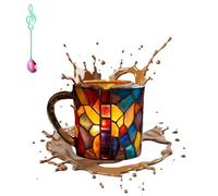 Générique Chapter Book Mug, 3D Painted Book Mug Glass Coffee Cup, Novelty Unique Books Coffee Cup, for Readers, Writers & Librarians (1PCS-C)