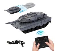 Générique Char RC Télécommandé - Tank 2.4GHz Radiocommandé,Véhicule Rechargeable Rotation 360° Course Extérieur | Jeu Filles Garçons