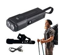 Générique Charge Lampe de poche - Lampe de poche haute luminosité, nuit USB à charge rapide avec fonction banque d'alimentation, extérieure étanche pour le camping, la randonnée,