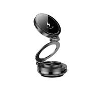 Générique Chargeur sans Fil Double Face for téléphone, Support magnétique à Absorption sous Vide, Pliable Ventouse électrique(15W Charger Black)