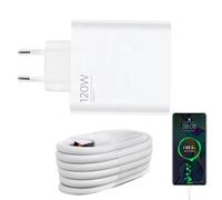 Générique Chargeur USB C, Bloc Chargeur Rapide,Tête De Charge Rapide 120W 6A pour Téléphone,Adaptateur De Chargeur avec Câble De Charge 120 W,