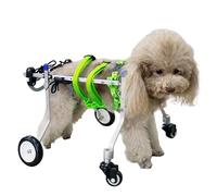 Générique Chariot Chien Handicapé 4 Roues Pour Chiens De Chien Soutien Complet, Chariot De Réhabilitation Pour Animaux De Compagnie Pour Les Pattes Arrière/Avant Handicapées(XXS)