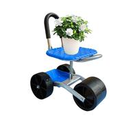 Générique Chariot De Jardin avec Siège | Rotation 360° Chariot De Jardin avec Siège Et Roues - Tabouret De Polyvalent, Portable, Réglable en Hauteur pour Extérieur, Pelouse, Cour, Camping, Garage