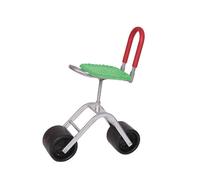 Générique Chariot De Jardin Pivotant À 360° avec Siège, Pliable, 2 Roues, for Pelouse Et(Green)