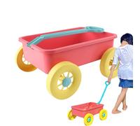 Générique Chariot de Plage Garni - 35Cm Chariot Jardin Garni | Jouet de charrette de Plage | Grand Espace de Stockage Outils de dragage pour la Cour, Le Jardin, la Piscine