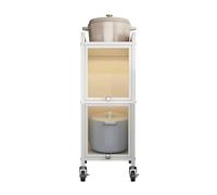 Générique Chariot De Rangement Fin Rabattable,Armoire De Rangement De Salle De Bain,Chariot À Espace Étroit avec Roues Universelles,for Salle De Bain, Petits Coins Étroits(3 tiers-25x40x82cm)