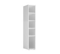 Générique Chariot De Rangement Mince À 2-7 Niveaux,Chariot Organisateur De Salle De Bain avec roulettes Invisibles,étagère Rangement avec Tiroirs,for Les Endroits Étroits(Width 16cm,5 Tiers)