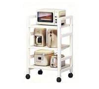 Générique Chariot De Rangement Ouvert Et Fin, Étagères Coulissantes, Étagère De Rangement avec roulettes, for Salle De Bain, Petit Coin, Buanderie, Endroits Étroits(3 Tiers,Width: 55cm)