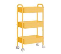 Générique Chariot De Rangement Roulant - Chariot De Cuisine Multifonctionnel avec Roues | De Rangement De Salle De Bain, D'organisation Mobile À 3 Niveaux, Stockages Multifonctionnels pour Le Sa