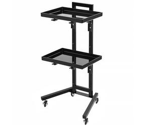 Générique Chariot De Salon - Organisateur en Acier Inoxydable Résistant - Table Roulante à roulettes pour Coiffure - pour Bijoux Cosmétiques Centre Spa Station Ongles Formation