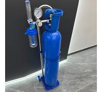 Générique Chariot Roulant en Acier pour Bouteilles d'oxygène, Support de Sol, Chariot Porte-Bouteille d'azote à 2 Roues, Chariot de Transport médical inclinable pour Bouteilles de gaz/Diable