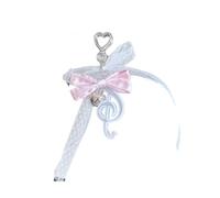 Générique Charm pendentif note de musique avec détail de ruban de | Accent de fermoir en forme de cœur, accessoire de décoratif pour un transport quotidien