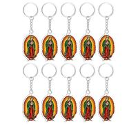 Générique Charme Sac Guadalupe | 10 Pièces Ornement Acrylique 2D pour Sac à Dos,Charme Catholique,Pour Femmes Hommes Chercheurs Spirituels Portefeuille Clés Voiture Vacances Pâques Noël