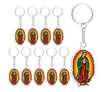 Générique Charme Sac Guadalupe,Lot de 10 Pendentifs Portefeuille en Acrylique 2D | Petits Cadeaux De Baptême | Pour Femmes Hommes Chercheurs Spirituels Portefeuille Clés Voiture Vacances Pâques Noël