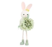 Générique Charming Bunny Ornament - Easter Rabbit Doll for Tabletop | Polyester Cotton with Soft Handmade Finish, Cute Decorative Accent, Festive Style for Fireplace, Shower, Holiday Celebration
