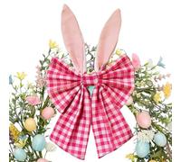 Générique Charming Easter Bow - Wreath Decor for Festival | Decorative Ribbon Design with Polished Finish, Tree Topper Ornament, Indoor Outdoor Wall Fireplace Cabinet Front Door Party Supplies