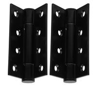 Générique Charnière Noire Charnières Robustes en Alliage D'aluminium à Fermeture Automatique Installation Facile pour Porte Standard et Porte Moustiquaire Usage Intérieur ou Commercial