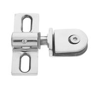 Générique Charnière Pivotante Double Direction Pince Robuste pour Porte Acier Inoxydable Argenté et Design Moderne pour Installation Polyvalente en Salle de Bain