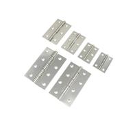 Générique Charnières en Acier Inoxydable 6 Trous de Lot de 32 Argentées Légères et Faciles à Transporter pour Portes et Fenêtres pour Bureau et Boutique