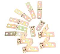 Générique Charnières en Fer Charnières Pliantes Robustes Lot de 12 Design Rétro Chic, Remplacement Solide pour Meubles et Boîtes en Bois pour Portes et Tiroirs
