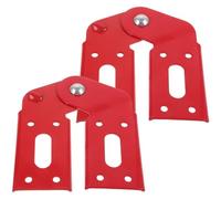 Générique Charnières pour Échelle de Grenier en Aluminium Rouge Lot de 2 Charnières Robustes Multifonctions pour Escabeau Pliant Accessoires de Fixation et Connecteurs D’Articulation pour