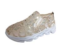 Générique Chassures Femme,Chaussures Mode Et Sport pour Femmes,Chaussures Respirantes en ajourée pour Femmes, Style décontracté, Montantes et Confortables, en Europe et aux États-Unis (Gold, 38)