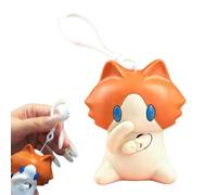 Générique Chat Breloque de cabas 3D mini mignonne avec tirette légère | Pendentifs pour Sac à Dos Pour Femmes Hommes Bagages Sac à Main Cabas Portefeuille Téléphone