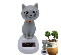Générique Chat Dansant énergie Solaire Ornements de Tableau Bord Mignon alimentés par la lumière Décor animé balançoire pour Cadeau d'anniversaire, Vacances, Pend