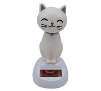 Générique Chat Dansant Solaire Ornements de Tableau Bord Mignon alimentés par la lumière Décor animé balançoire pour Cadeau d'anniversaire, Vacances, Pendaison c