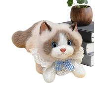 Générique Chat en Peluche - avec Un Dispositif Sonore,Jouet en Peluche Doux De Chat Et | pour, Adultes, Anniversaire, Halloween, Fête, Voyage, Voiture, Chambre, Canapé, Appartement