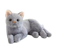 Générique Chat en Peluche - Coussin Peluche Chat Realiste Et Mignon 30 Cm - Peluche pour,Idéal pour Dortoir Voiture Canapé Salon Chambre Enfant Crèche Anniversaire Cadeau Et Fête
