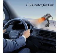 Générique Chauffage 12 Volts,Démisteur avec Ventilateur | 2 en 1 Dégivreur de Voiture avec Support à Ventouse | pour Camion Camping-Car Fenêtre Hiver