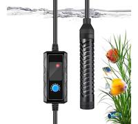 Générique Chauffage d'Aquarium,100W Chauffage à Installation Verticale - Mini Thermostat avec Ventouses | Adapté Poissons Betta Tortues Reptiles Aquariums d'eau Douce Et d'eau