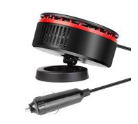 Générique Chauffage De Voiture 12 V - Dégivreur d'hiver | Chauffage D'appoint Portable pour Voiture | Soufflant De Pare-Brise Rotatif À 360 Degrés, Système De ABS 150W À Haute Efficacité, en