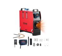Générique Chauffage diesel 8kW 12-24V - Consommation 0.18-0.36 L/h - Température 0-40°C - Réservoir 5L - Télécommande LCD