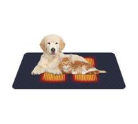 Générique Chauffe-Coussin Animal - Chauffage Rapide USB Réglable, Matelas Anti-Dérapant avec 4 Modes Minuterie, Coussin Thermique, Tapis Respirant Chauffant pour Jardin, Maison, Voiture, Voyage