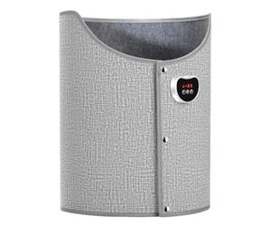 Générique Chauffe-pieds Électrique avec Commande Numérique Coussin Chauffant Universel Sécurité Arrêt Automatique Matériau Polaire Douce Adapté pour Bureau Mais, Gris